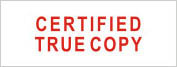 Certified True Copy Stamp Self Inking
